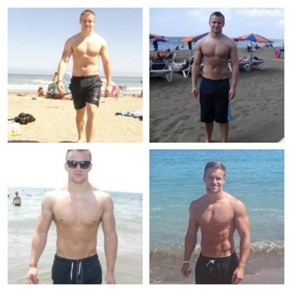 IFGfitness's tweet image. From top left to bottom right, 2011-2014 from the front. #LeanMachineArmy @LeanMApparel