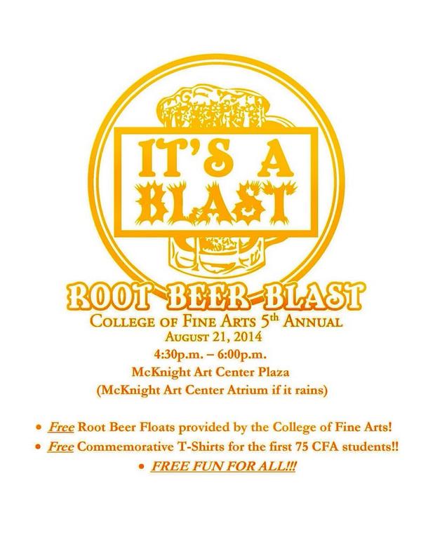 WSUSPA's tweet image. After classes today, join the College of Fine Arts outside McKnight Art Center (Next door to Wilner)!!!