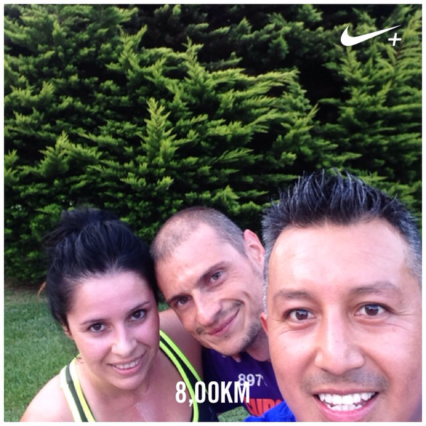 Seguimos!!!! Acabo de correr 8,00 km a un ritmo de 6'42"/km con Nike+. go.nike.com/8er8icc #nikeplus