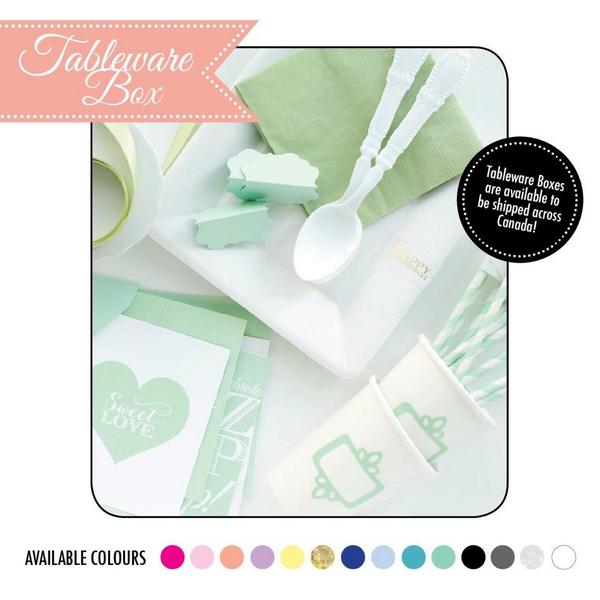 Are you ready for it? Confetti now has Tableware Boxes for all your party needs! Plates, cups, straws, napkins &amp; more