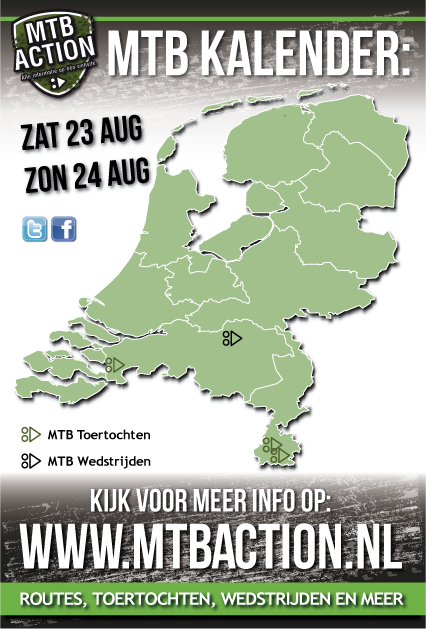 De MTBAgenda van komend weekend.Meer info op mtbaction.nl. RT als jij gaat mtben komend weekend!