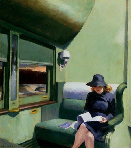 Compartimento C, coche 293 (1938), de Edward #Hopper. #art #iloveart #fineart #american  #painting #followart #train
