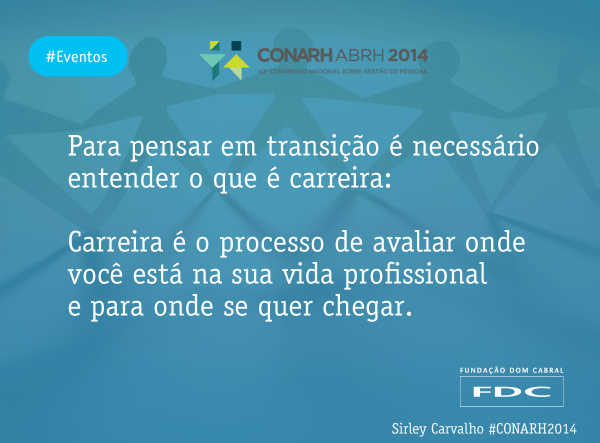 DomCabral's tweet photo. Sirley Carvalho no #CONARH2014 define o que é carreira. http://t.co/ueVQw0U5jY