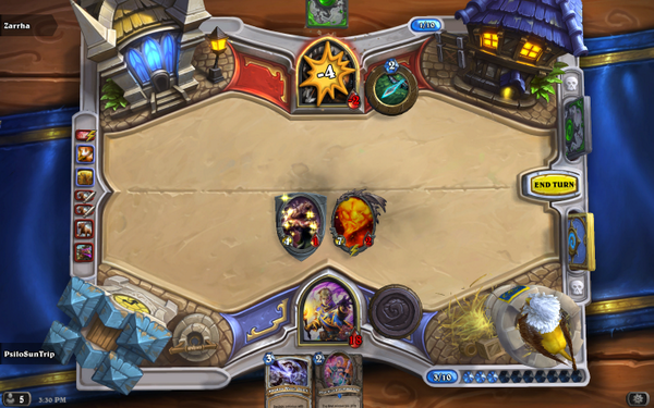 Princess4Paws's tweet photo. Lady Luck was smilin'! Oh, wait, wrong game. :3 #Oops #Hearthstone #FirstWinSinceMyReturn #PriestPwnage #CardSlinging http://t.co/bm8y9dbUO1