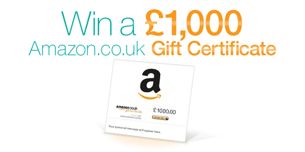 AmazonUK's tweet image. For the chance to #win a £1,000 Amazon.co.uk Gift Certificate, RT and enter here: amzn.to/1vnqyd0