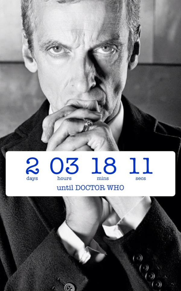 corinew77's tweet photo. The anticipation is KILLING ME!!! #DoctorWho #CountdownToCapaldi http://t.co/7fAlsgIPIc