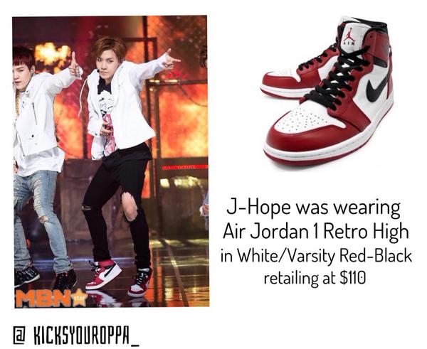 BTS] JHope was wearing Air Jordan 