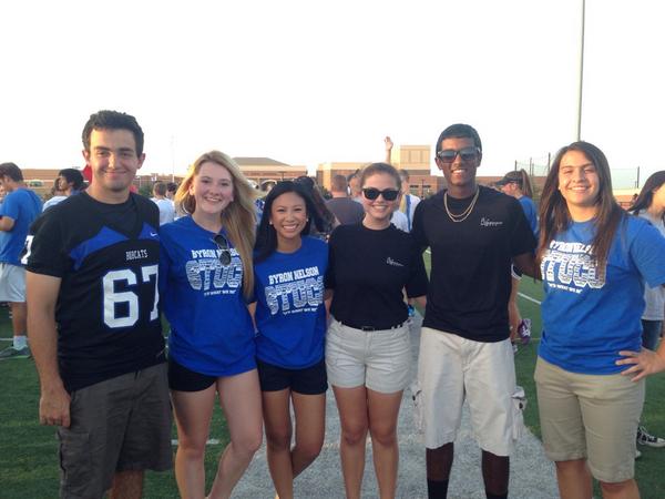 Byron Nelson StuCo Officers at Meet the Bobcats... Ready for the new year! <a href="/heystuco/">Byron Nelson StuCo</a> #bnhs1415