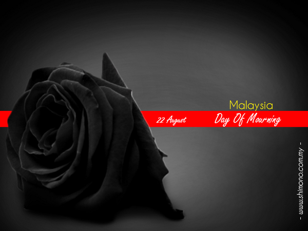 ShimonoMy's tweet photo. Day of Mourning.... R.I.P. for MH17.... http://t.co/3HBc0GJOAV