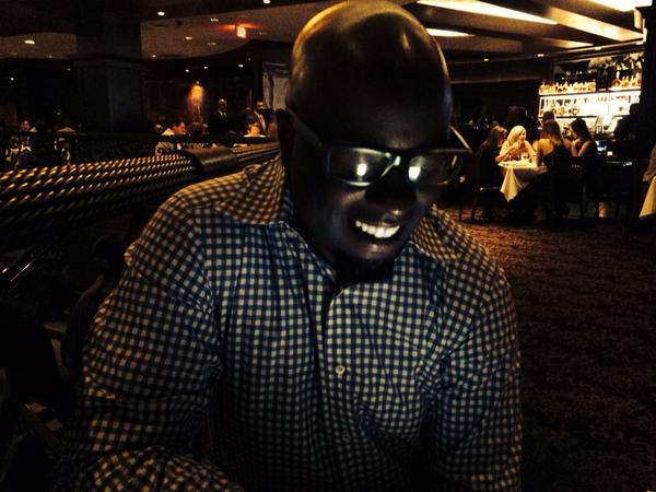 Hubby enjoying the night! #shms #Anniversary