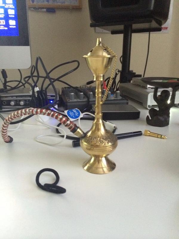 ArtecMusic's tweet photo. New studio addition #minihookah http://t.co/1LxZO83flC