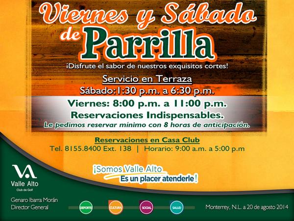 vallealtomx's tweet photo. Viernes y Sábado de Parrilla. ¡Disfrute de nuestros exquisitos cortes. Viernes Reservaciones Indispensables. http://t.co/ndAxVwf66q