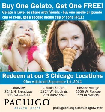 PaciugoChicago's tweet photo. Stop in and start the weekend a day early with FREE gelato, you deserve it! #yolo http://t.co/PVFe37Jber http://t.co/EFTYG6THeW