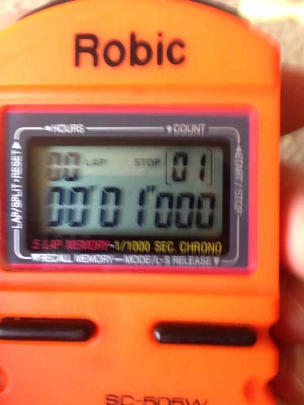 coachdougedgar's tweet photo. Track season is almost here, just checking out my reflexes. #1secondchallenge #stopwatchgamestrong http://t.co/Sy6Ug1i84P