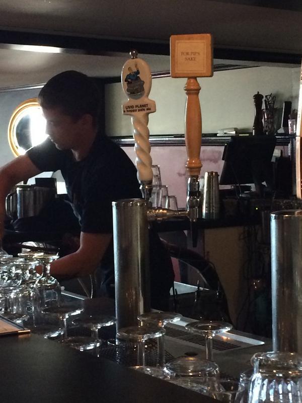 lindsaypell's tweet photo. You can drink @flatearthbrew LIVID at @stripclubstp 😃 http://t.co/Ya2YkYpxFD