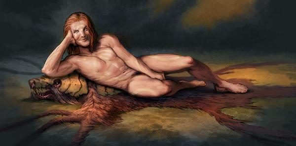 seahorse113's tweet photo. #Defiance Needwant art - irathient night porter! painted by @JonStanding_Art LOL http://t.co/hAGdCsR5wj