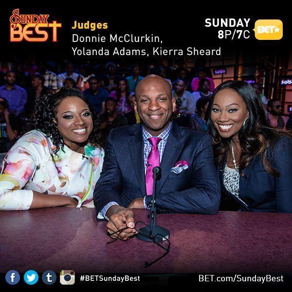 YolandaAdams's tweet photo. Excited about this week’s @BETSundayBest?? The final 2 contestants perform!! Are you #TeamCandace or #TeamGeoffrey?? http://t.co/Z8Rj5LNLc0