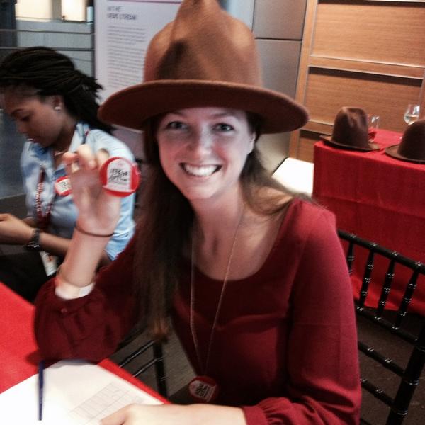 pzintak's tweet photo. #HatAtTheNewseum #thankspharrell http://t.co/XhWYEa5WnJ