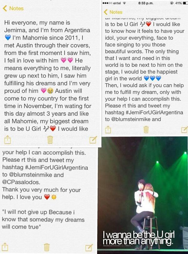 itsmishi_'s tweet image. Help me make my dreams come true by rt this and tweeting #JemiForUGirlArgentina to @blumsteinmike and @CPasalodos