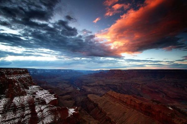 Your evening view: an epic sunset over the Grand Canyon, captured by <a href="/yourtake/">Your Take</a> contributor Mark Doiron.