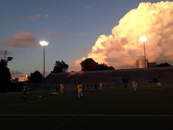 Perfect night for football, 15 mins in it's tied at 0's vs Welly County #tssl