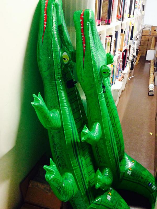 Spotted: Naughty Croc's in the office! ★ #SwimAtYourOwnRisk