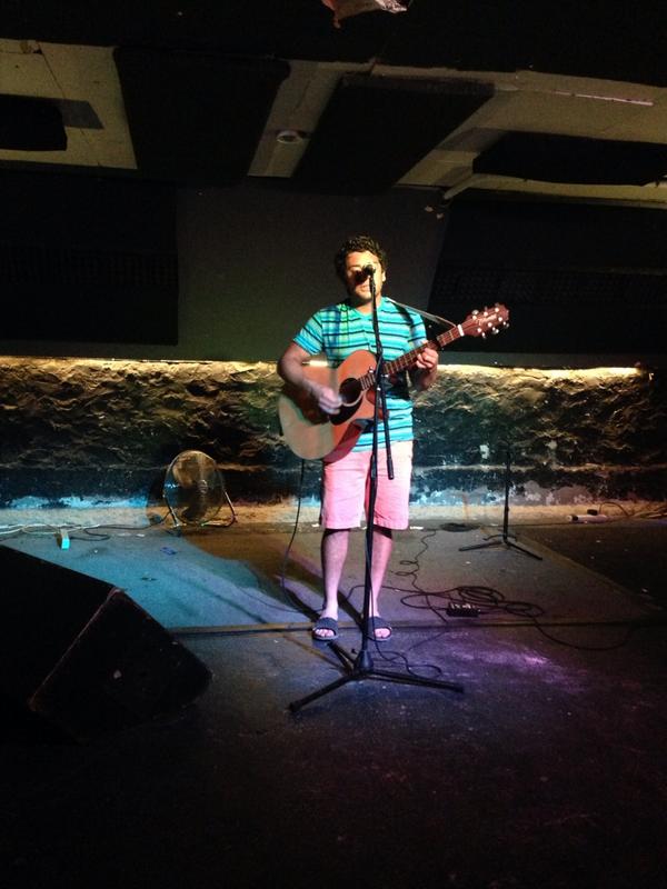 Acoustic opener with metal and punk on the way. I love mixed bills!