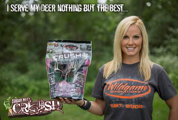 @TheCrushTV Tiffany Lakosky knows what to serve her deer, do you? #sugarbee...