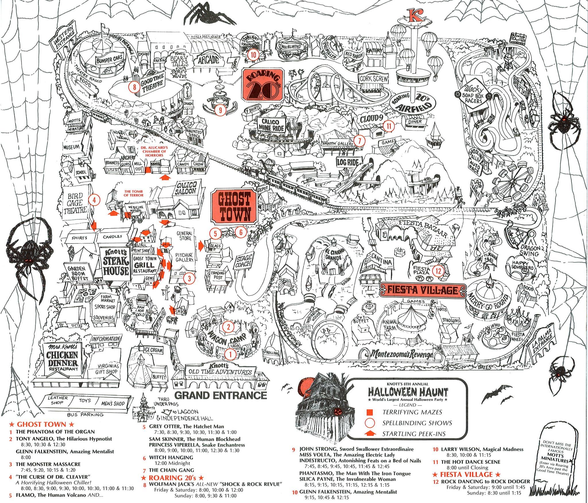 Knott's Berry Farm on Twitter "Check out this ScaryFarm map from 1980