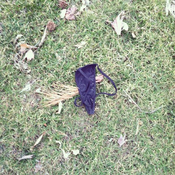HorrorDad🥃 on X: Abandoned used thong found on my work lawn   / X