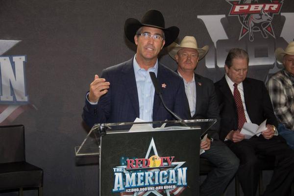 TheAmericanTR's tweet photo. #flashbackfriday 
One-Year ago today, @RandyRFDTV, made the announcement of RFD-TV'S THE AMERICAN on August 22, 2013! http://t.co/olqsRI9bjc