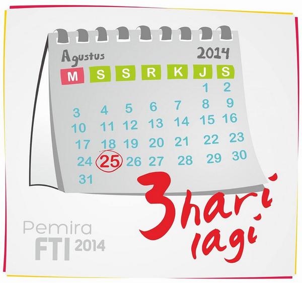 dan tidak terasa, pesta demokrasi kita akan dilaksanakan 3 hari lagi 😉 #OurFutureDependsonYou :D