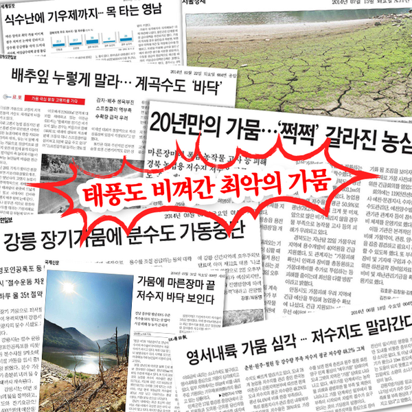 Kwater_twitt's tweet photo. 이상가뭄으로 앓고있는 농민들의 신음소리가 들리시나요? T.T
곳곳에 비가 내리고 있지만 가뭄해소엔 턱없이 부족한 상황!
물 부족 위기 대비를 위해 물 절약에 적극 동참해주세요.^^ http://t.co/YsVsEkZrqE