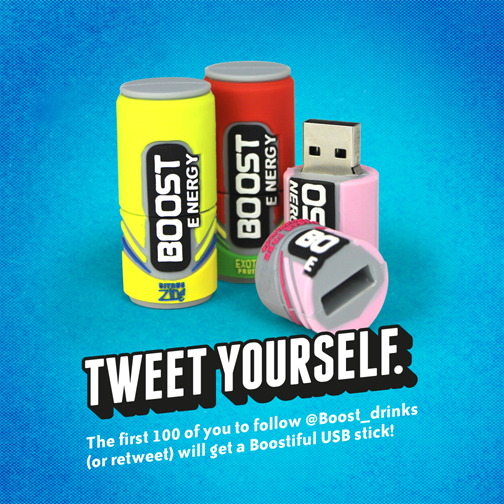 Boost_Drinks's tweet photo. RT and FOLLOW for your chance to #WIN a Boost USB stick! T&amp;Cs apply http://t.co/a2Q8sHv9fh