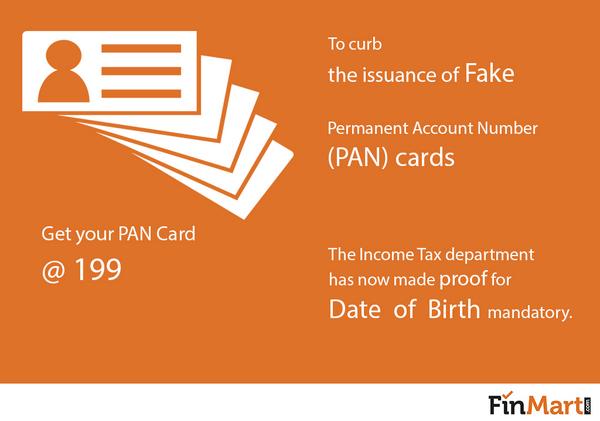 FinMartcom's tweet photo. To curb the Issuance of fake PAN cards, the IT department has made proof for D.O.B mandatory.#FinMart #PAN #Amendment http://t.co/FKO4dkOICO
