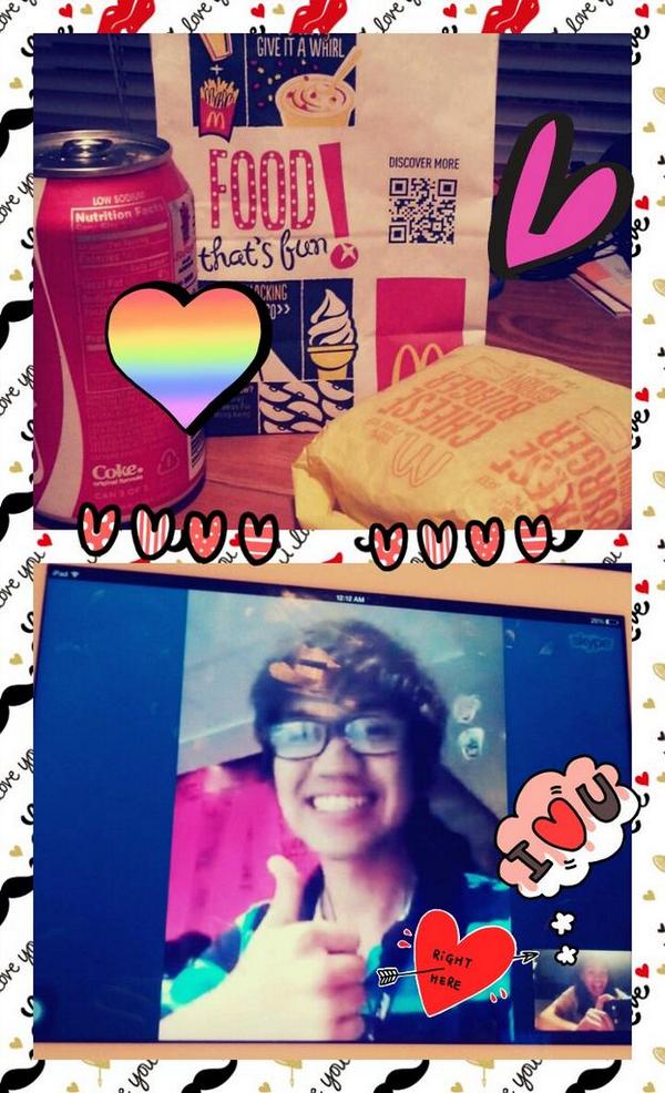 myfglao's tweet photo. 🌅 in PH and 🌃 in AZ. But but. It's 22 💑 Happy! #McDate #CheesierThanCheeseburger http://t.co/txzpPjm0CI