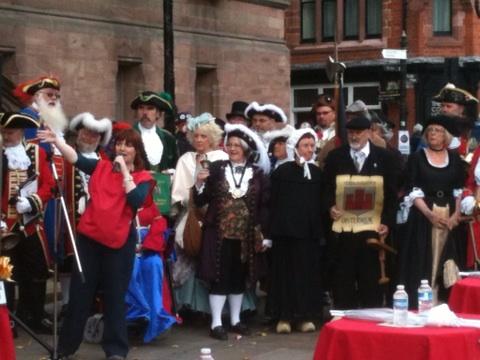 ThisChester's tweet photo. Town Crier World Championship in Chester!  Excellent attraction - don't miss the final round at 12noon Saturday. http://t.co/fQov20Y3Oj