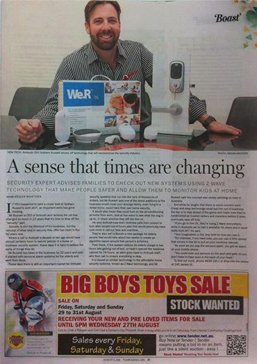 Essence_grp's tweet photo. WeR@Home™ has been featured on the Australian press! 
@ProtectAust @AmbushSecurity :D #SmartHome #SmartLiving http://t.co/BmUK3t61Hl