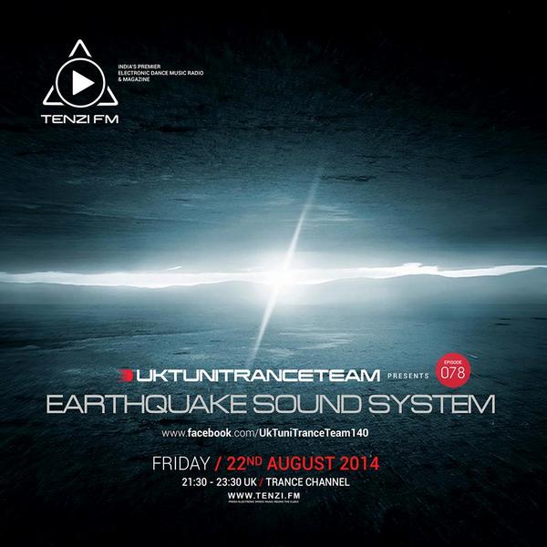 TenziFM's tweet photo. #EarthquakeSoundSystem with @UkTuniTranceTM. Tonight at 21:30UkTime on http://t.co/vaSvmv0gUr #Trance Channel. http://t.co/cJk8vFYuD5