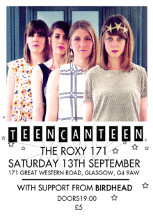 <a href="/TeenCanteen/">TeenCanteen</a> with excellent support from <a href="/Birdheadmusic/">Birdhead</a> <a href="/TheRoxy171/">The Roxy 171</a> is SOLD OUT