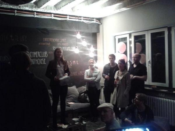 Top floor fun in Berlin with <a href="/StartupguideBln/">StartupguideBerlin</a>  Congratulations to Sissel &amp; co.! #startupguidelaunch #berlin #startups