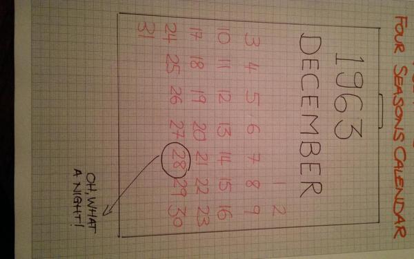 graphaday's tweet image. Four Seasons calendar