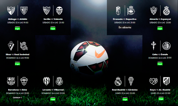MPlusDeportes's tweet photo. Comienza el desafío. La Liga vuelve a escena. Arrancamos ¿Juegas? http://t.co/wkkrjZ4u49