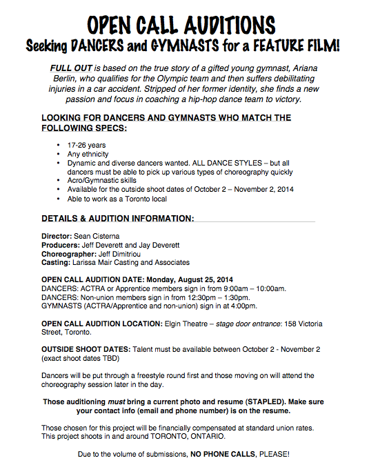 lmaircasting's tweet photo. **REMINDER** OPEN CALL AUDITIONS FOR DANCERS AND GYMNASTS!! http://t.co/vs3WrmMAOr