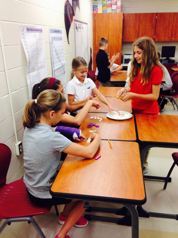 Building team collaboration at <a href="/wilson_middle/">Wilson Middle School</a>! The marshmallow challenge. <a href="/Newark_Schools/">Newark City Schools</a>