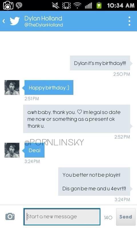 magconnDMgoals's tweet photo. dylan holland dm 😘 http://t.co/TuuKHtzG46