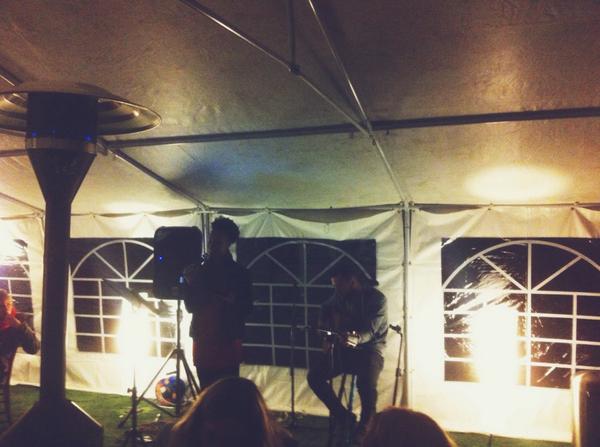 askWhatNow's tweet photo. loved having @danammasters &amp; @jamesjoetoal perform at #Hootenanny2014 last night! http://t.co/HpQ86k29hz