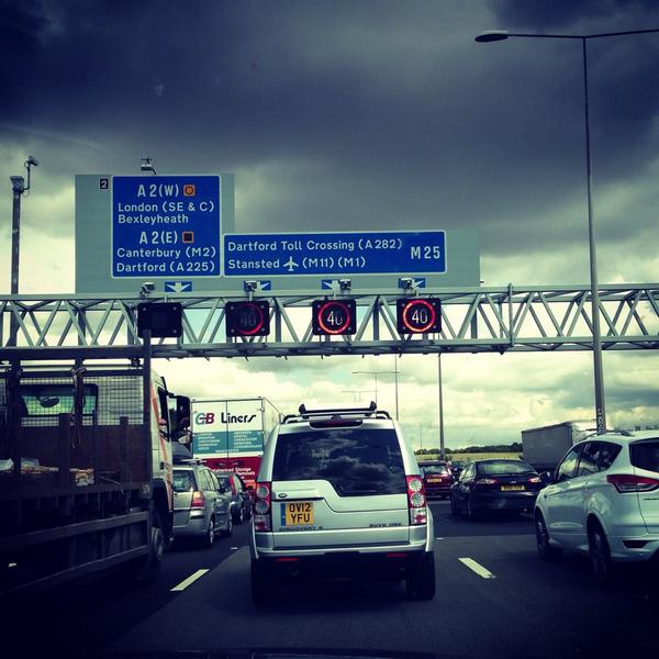 marierobertson's tweet image. The black cloud sums it up I think! #M25 #traffic #avoidit #bankholidayweekend #BankHolidayMadness