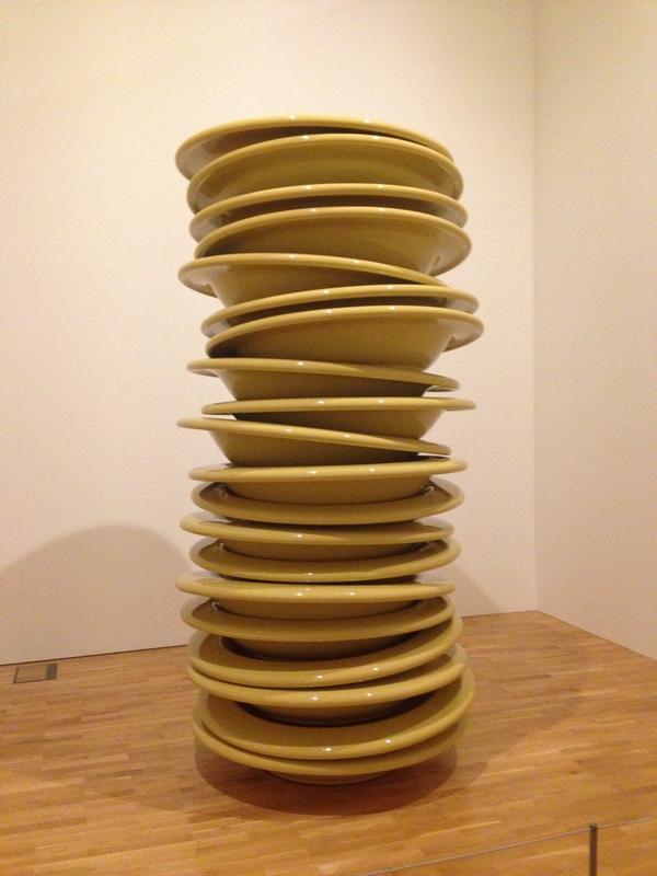 Loved these giant stacked plates too  <a href="/mac_birmingham/">Midlands Arts Centre (MAC)</a> by Robert Therrien.