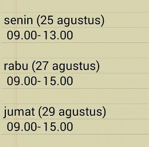 Bgi klian yng udh dftr creadzy jngn lupa ikut fit &amp; propernya ya ini jadwalnya, join with us &amp; get your golden ticket